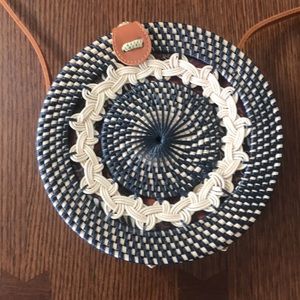 Women Round Rattan Purse